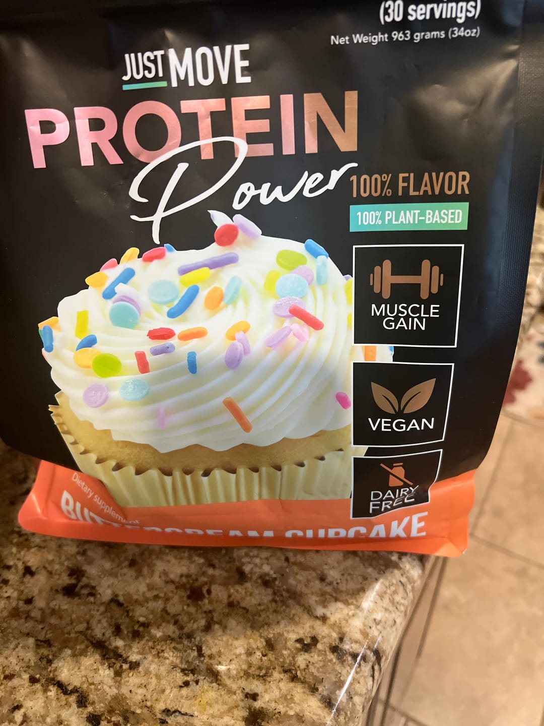 Customer photo review of Buttercream Cupcake Protein