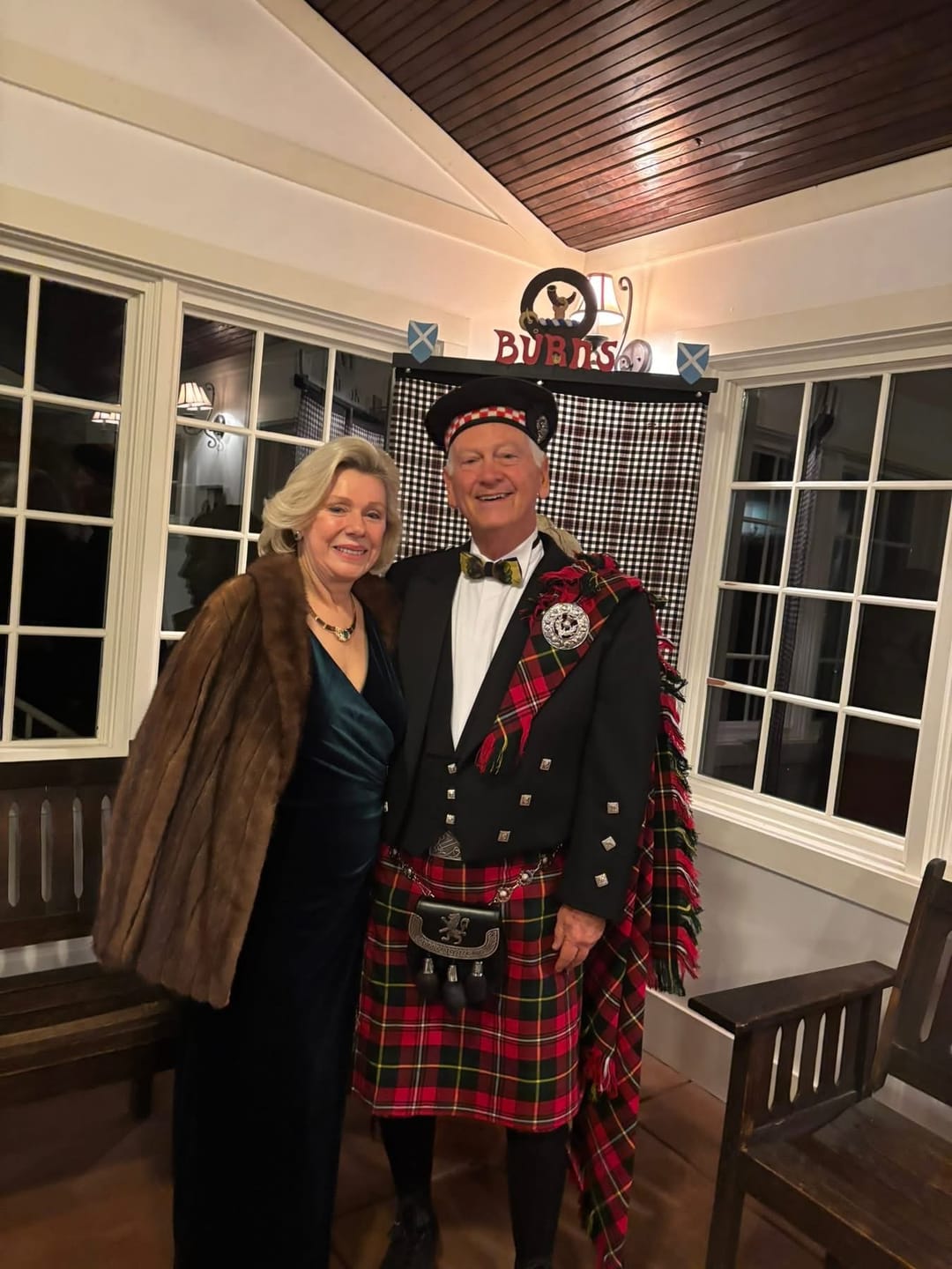 Customer photo review of The Neil - Feather Bow Tie