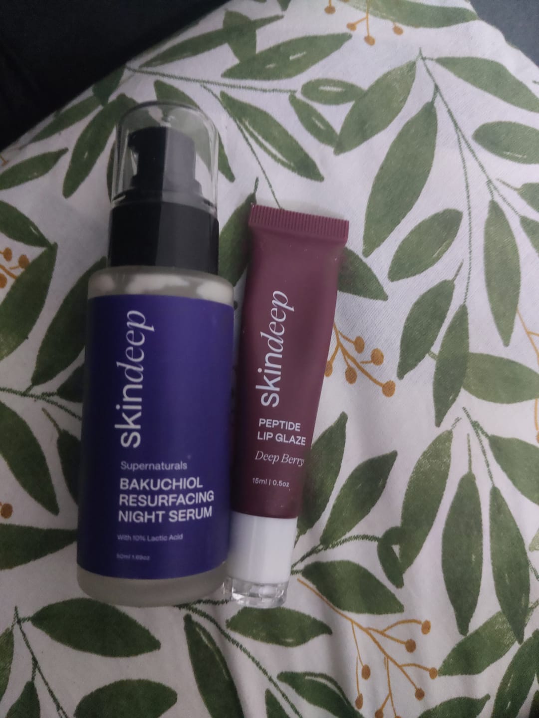 Customer photo review of BAKUCHIOL RESURFACING NIGHT SERUM - with 10% Lactic Acid