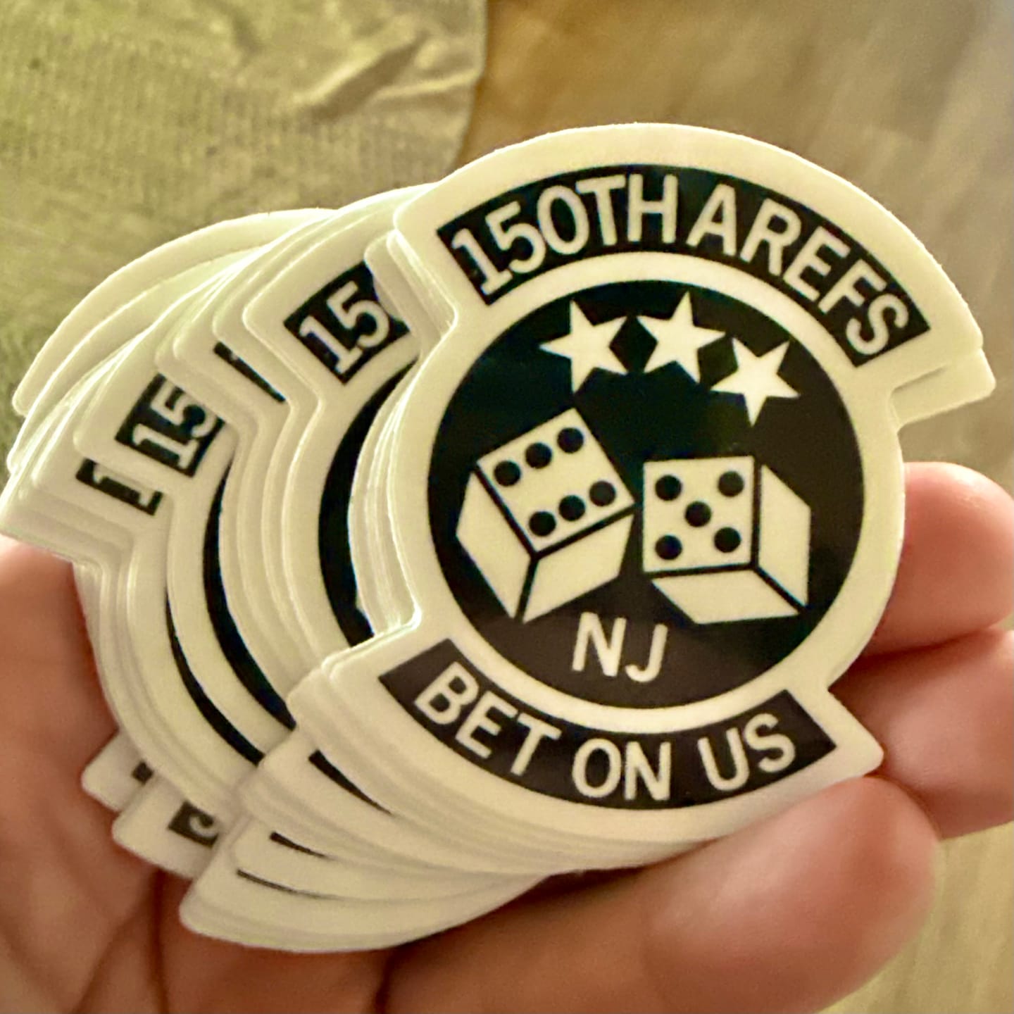 Customer photo review of Cut to Shape Stickers