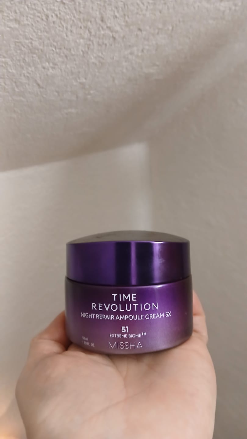 Customer photo review of Ādu atjaunojošs nakts ampulu krēms Missha Time Revolution Night Repair Ampoule Cream 5X