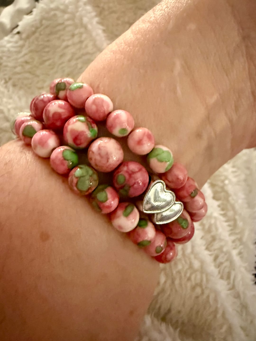 Customer photo review of Eternal Love Stretch Apple Watch Band