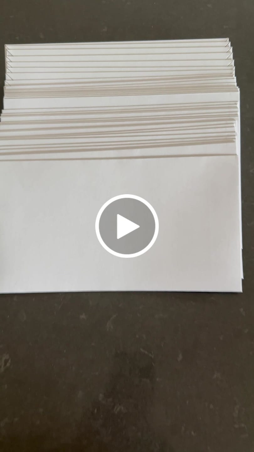 Customer video review of Card Envelope DLX 130mm x 240mm 300gsm Tough Bag