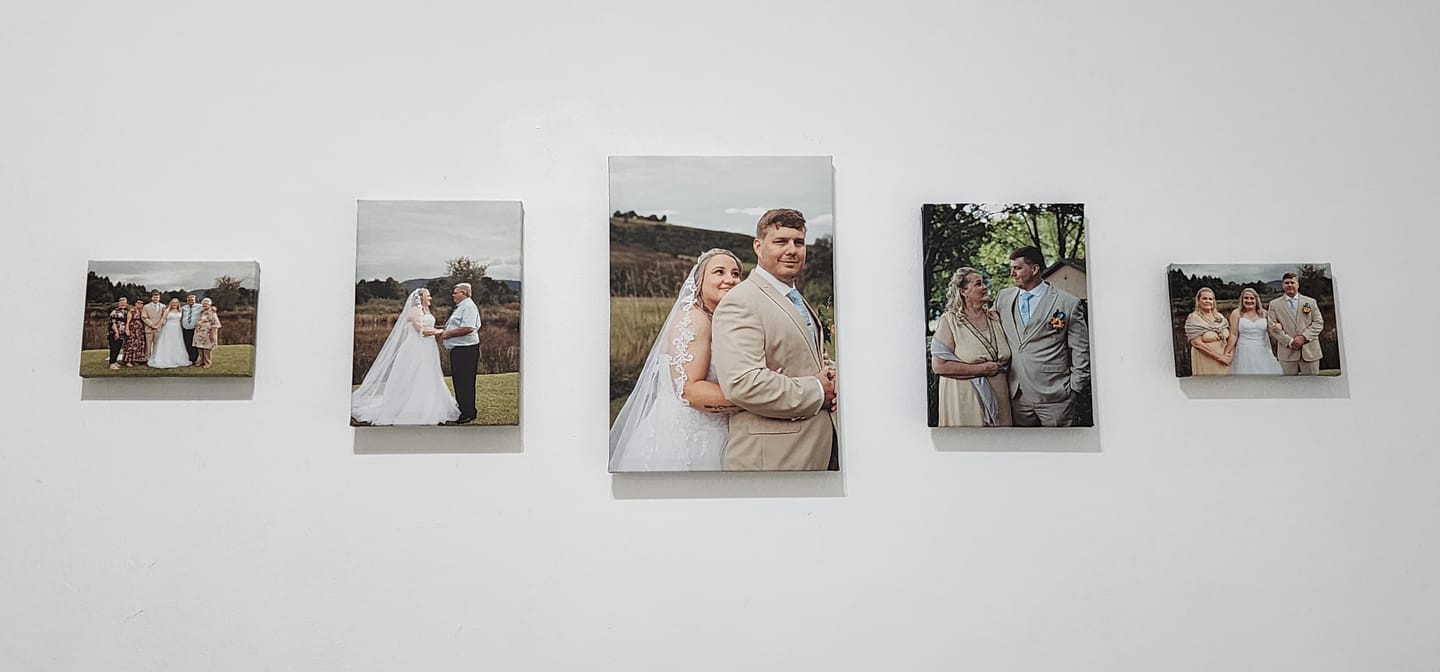 Customer photo review of 1 x A3 + 2 x A4 + 2 x A5 Canvas Combo