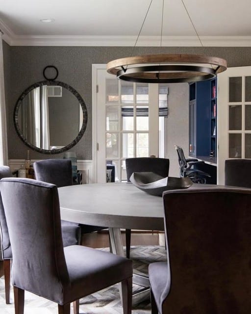 Customer photo review of WOMO Circular Led Wood Chandelier-WM2492