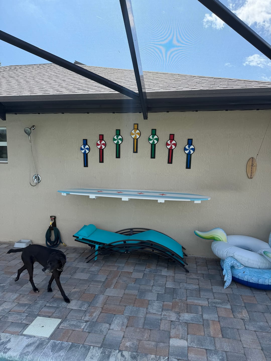 Customer photo review of Pin Wheels Set of SEVEN, 3D metal Art.
