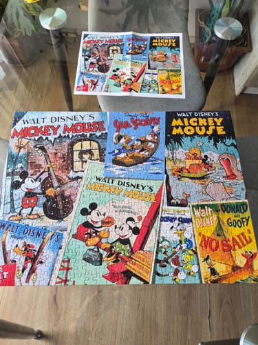 Customer photo review of Puzzle Mickey Vintage 4 Mod (500 Piezas) - Disney