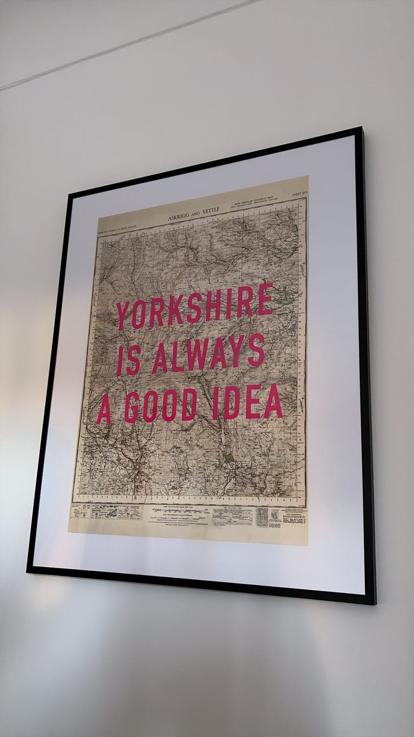 Customer photo review of Custom Pop Art Map Print (Any Location)