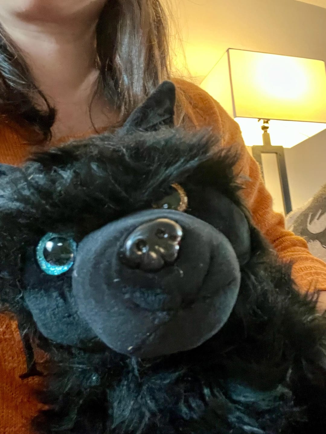 Customer photo review of WEIGHTED STUFFED Animal, 16" Plushie, Sensory Comfort Toy, Anxiety Calming Plushie, Emotional Support Pet, Cuddly, Gift