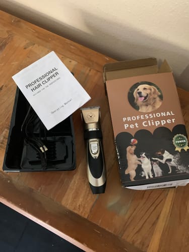 Customer photo review of The Original World's Quietest Pet Hair Clipper