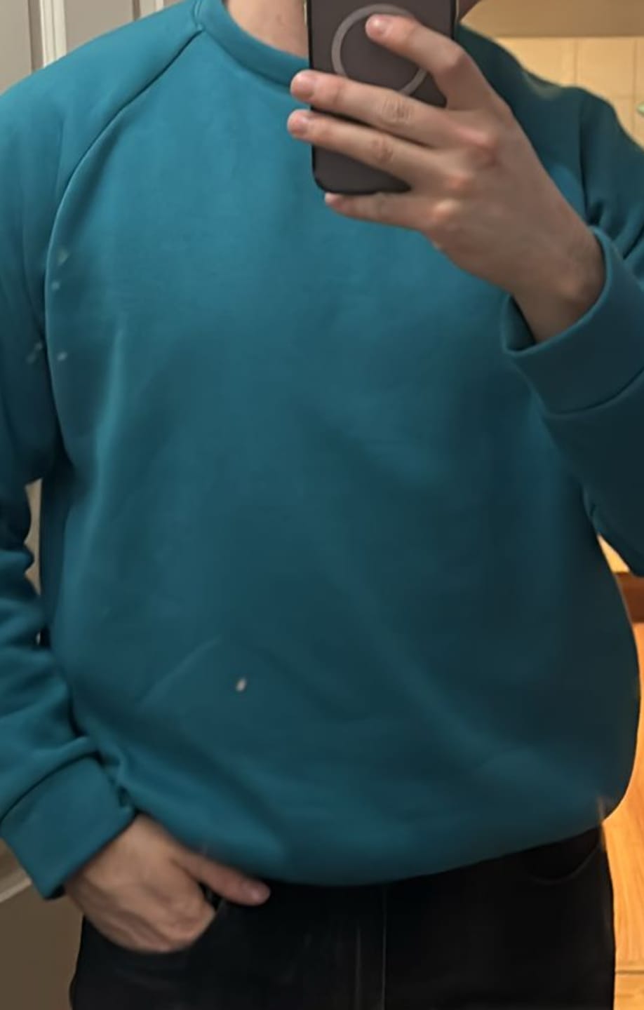 Customer photo review of Plain Sweatshirt Fabric