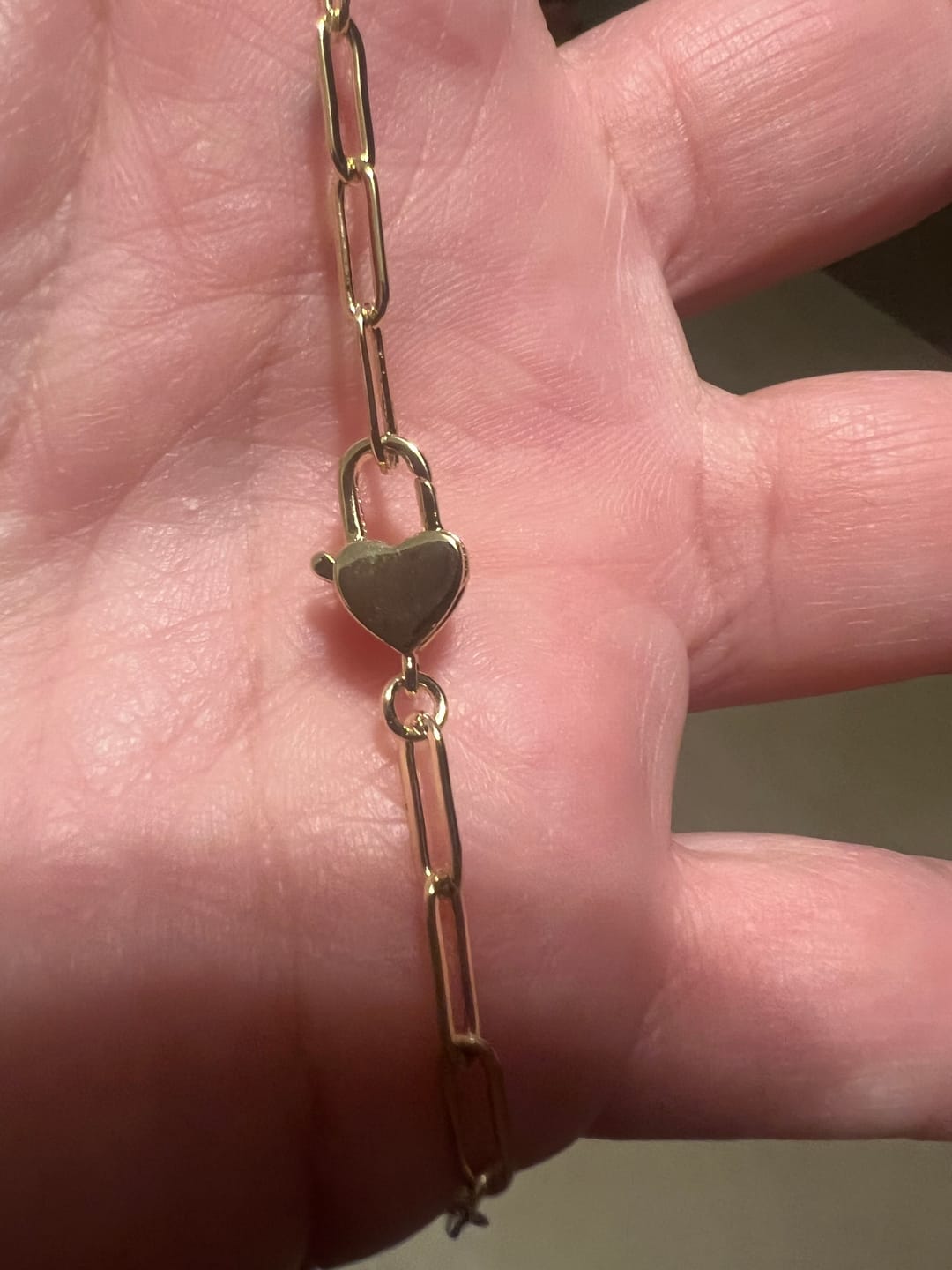 Customer photo review of Tammy 18k White Gold Plated Paperclip Chain Necklace