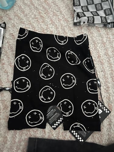 Customer photo review of Bamboo Biker Shorts in Cobain