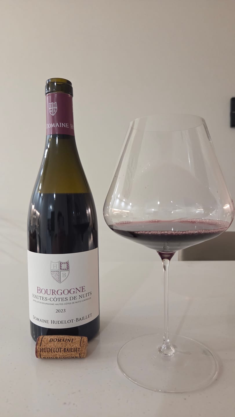 Customer photo review of Domaine Hudelot-Baillet Chambolle-Musigny Vieilles Vignes 2023