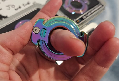 Customer photo review of Silver Metal Spinner Ring by Kaiko
