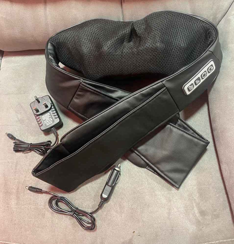 Customer photo review of Back and Neck Massager with Heat | Deep Tissue