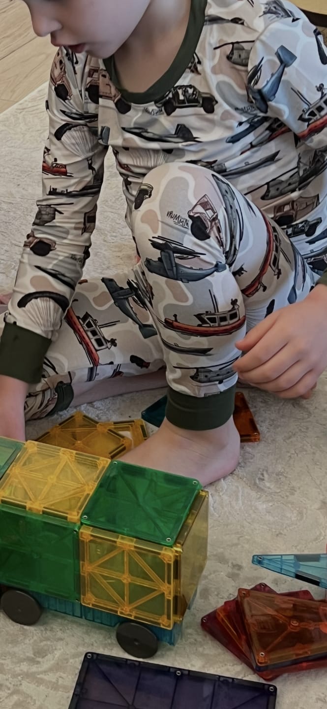 Customer photo review of The Brave 2.0 2 Piece Pajama Set: Core Collection