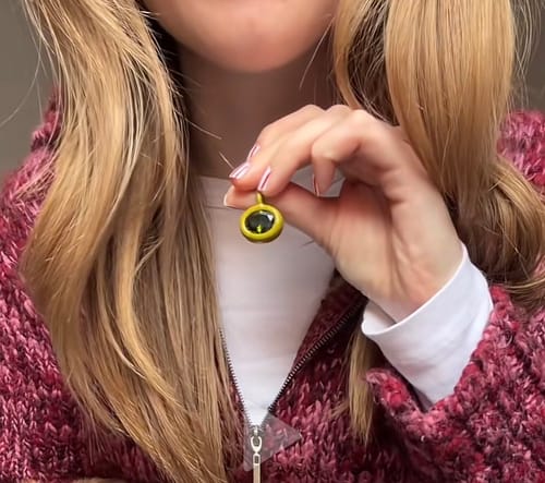 Customer photo review of The Birthstone Charm