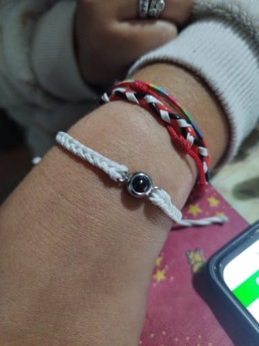 Customer photo review of Pulseira Personalizada com Foto