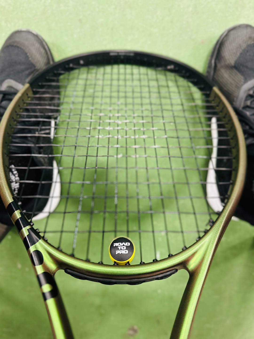 Customer photo review of 2-Pack Combo NEW RTP SHOCKSORB DAMPENER V3 - The only dampener made for pain relief and performance.