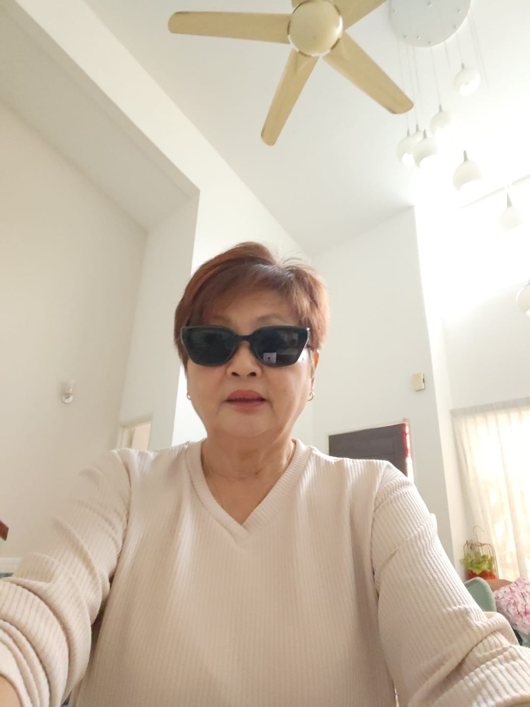 Customer photo review of Rowan Rectangular Framed Sunglasses