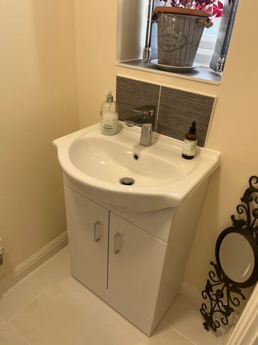 Customer photo review of Nuie Mayford 550mm Floorstanding Basin Vanity Unit - White