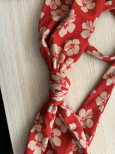 Customer photo review of Paige Top - Burnt Hibiscus