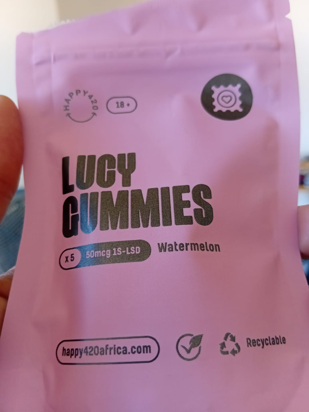 Customer photo review of Lucy Gummies - Watermelon