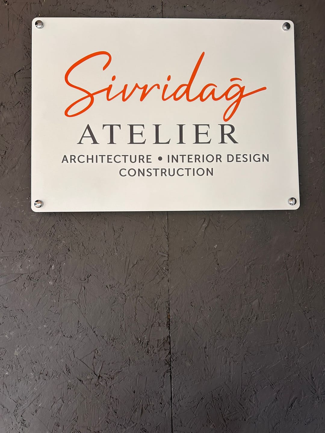 Customer photo review of İşletmelere Özel Metal Logo Tabela
