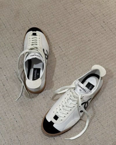 Customer photo review of CC 2026 Sneakers Calfskin and Embossed Suede Calfskin