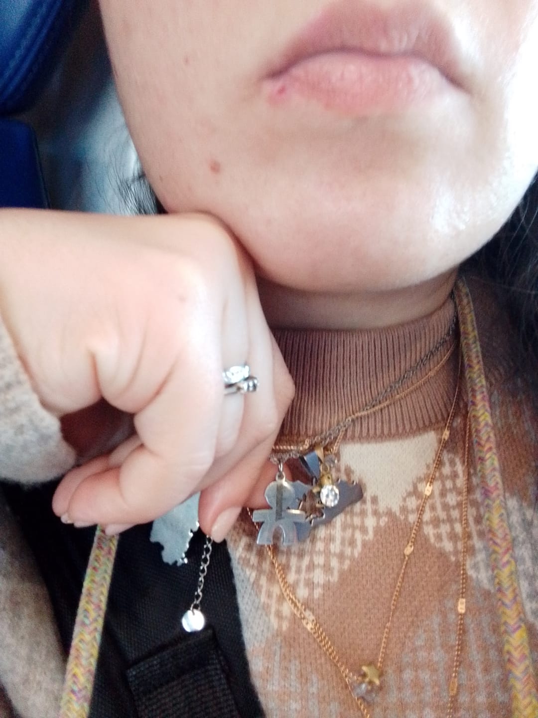 Customer photo review of Collana Nascita con bambino - Piccolo Mio