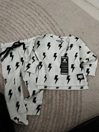 Customer photo review of Organic Ribbed Set in Bowie