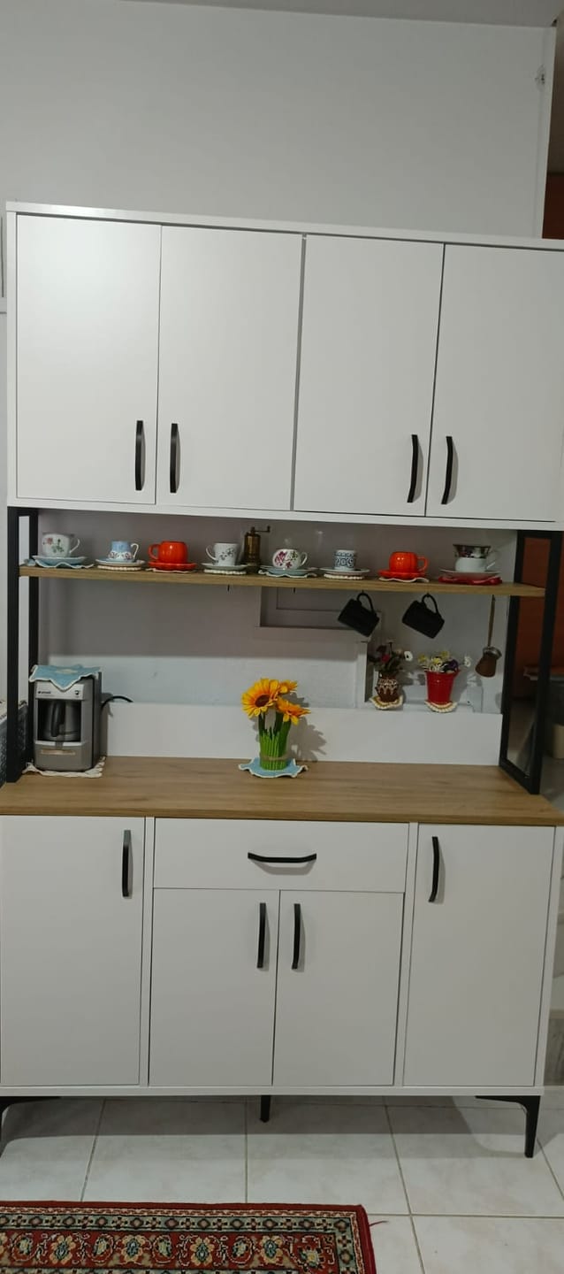 Customer photo review of Rani JE127 Çok Amaçlı Dolap 8 Kapaklı 1 Çekmeceli Kiler Mutfak Dolabı Beyaz - Sepet Ceviz