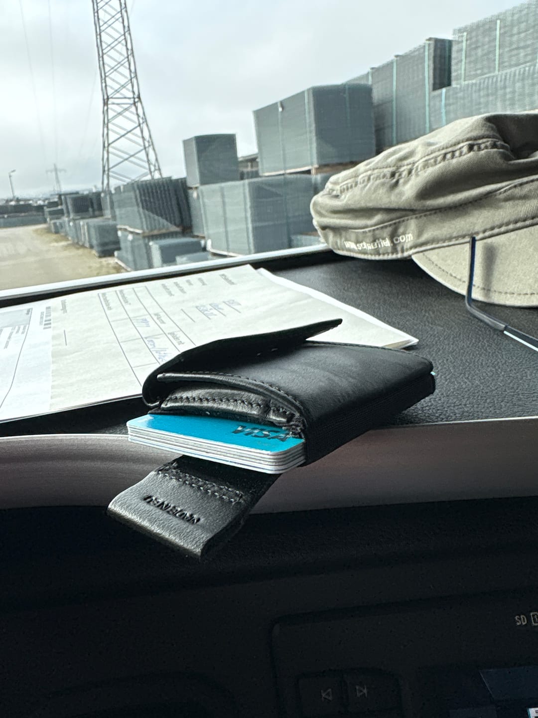 Customer photo review of Nano Boy Pocket card holder wallet with leather coin pocket
