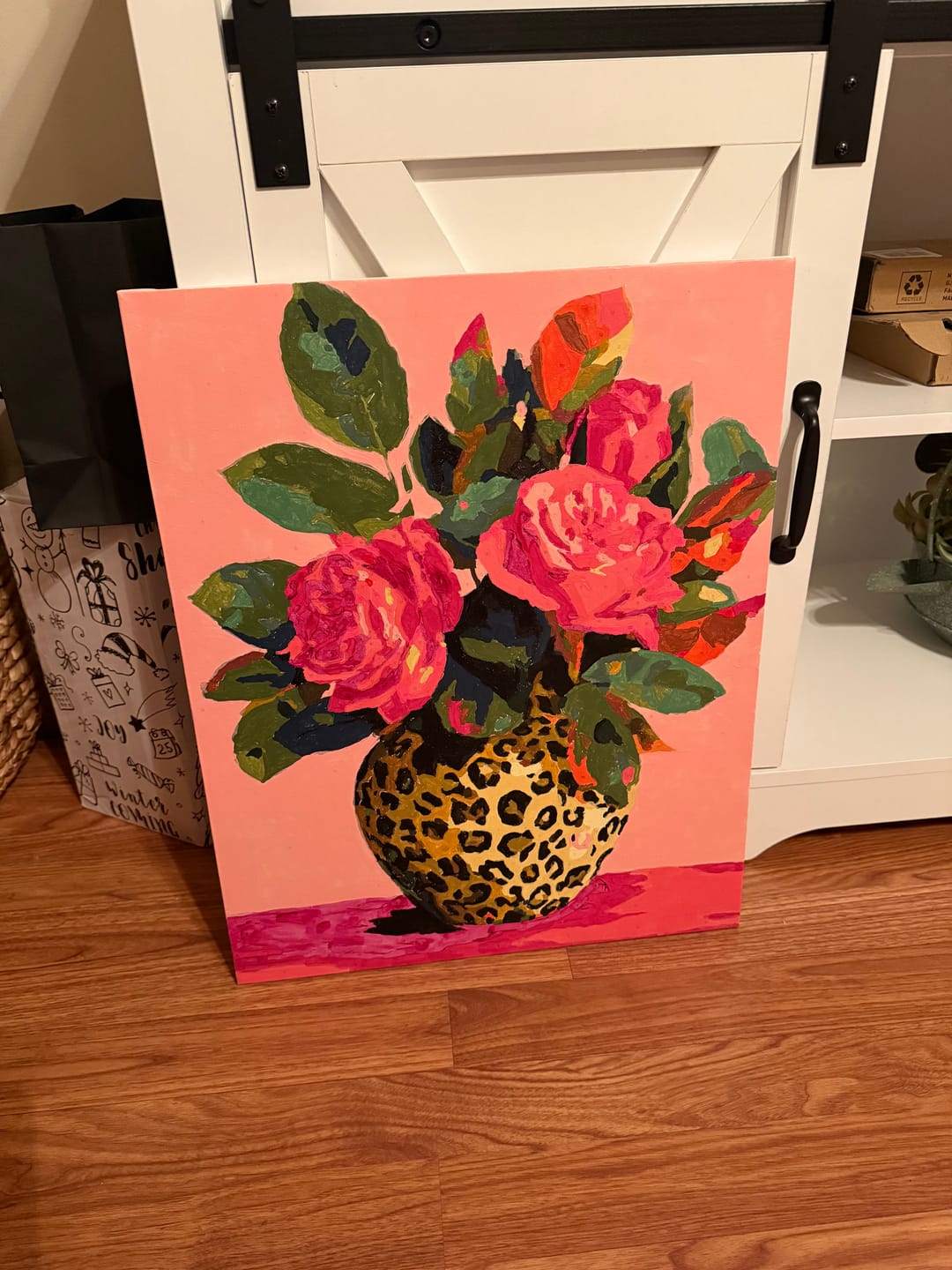 Customer photo review of Wild Roses | Paint by Number