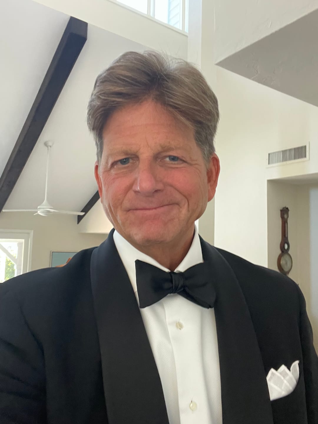 Customer photo review of Black Silk Faille Tuxedo Cummerbund Set