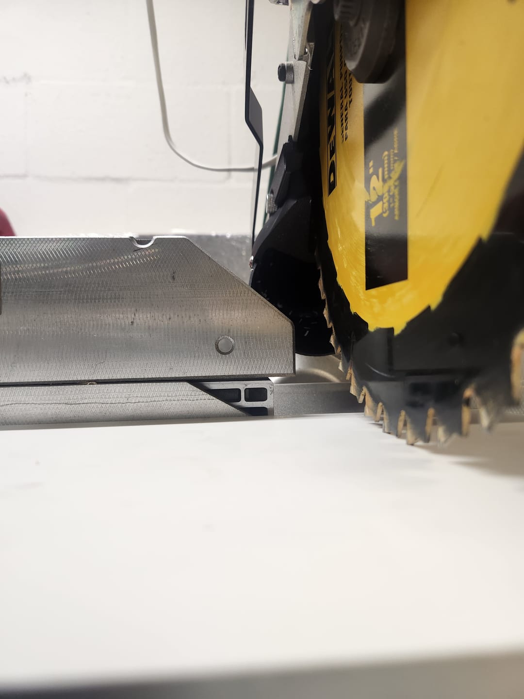 Customer photo review of Dewalt DW715/716 12" Non-Sliding Miter Saw Dust Collection