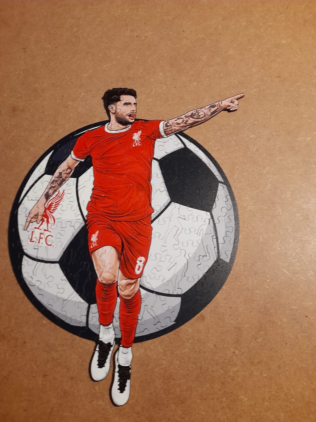 Customer photo review of Dominik Szoboszlai - Wooden Puzzle