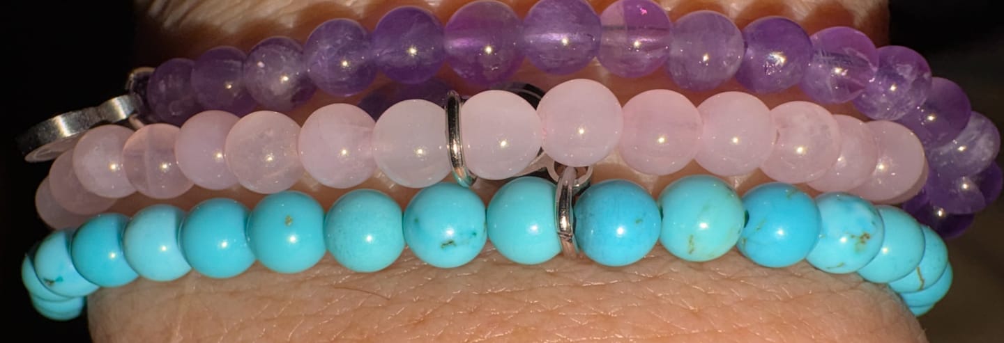 Customer photo review of Amethyst Bracelet Mini