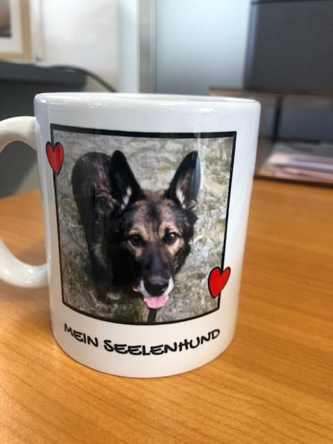 Customer photo review of Personalisierte Tasse  - Fototasse mit Hund