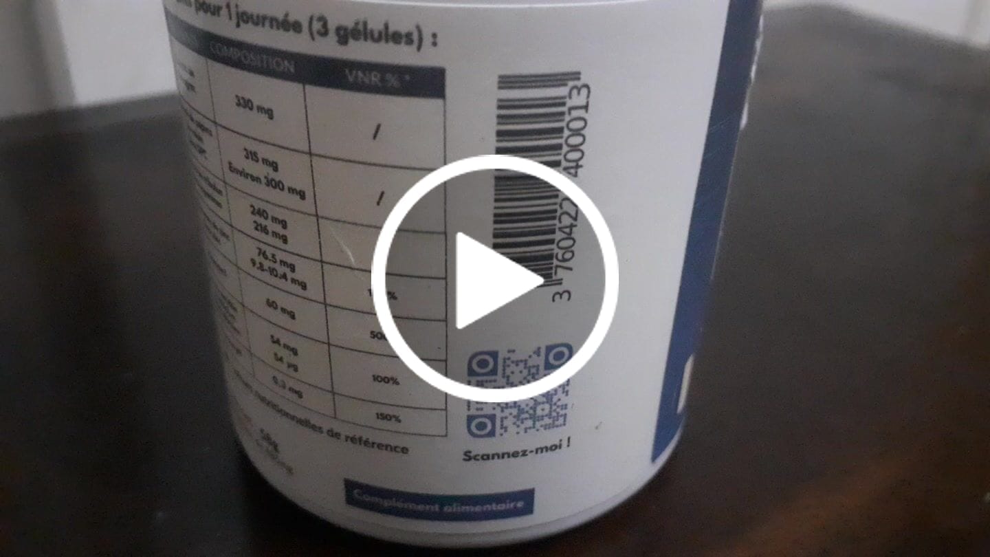 Customer video review of FERTILITÉ MASCULINE - 120 GÉLULES