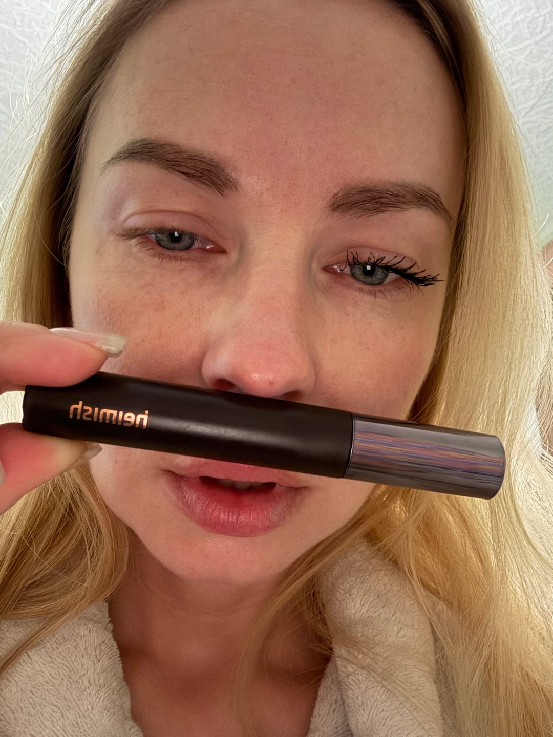 Customer photo review of Pagarinoša skropstu tuša Heimish Dailism Smudge Stop Mascara