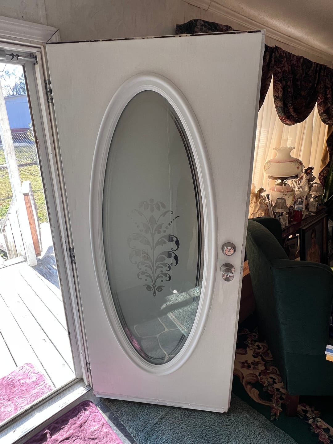 Customer photo review of Large Oval 24" x 60" Frame Kit