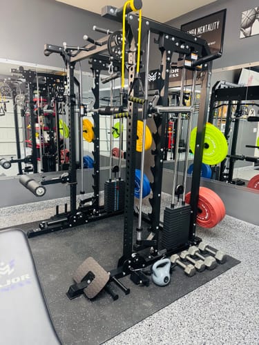 Customer photo review of Major Fitness B52 All-In-One Home Gym Smith Machine
