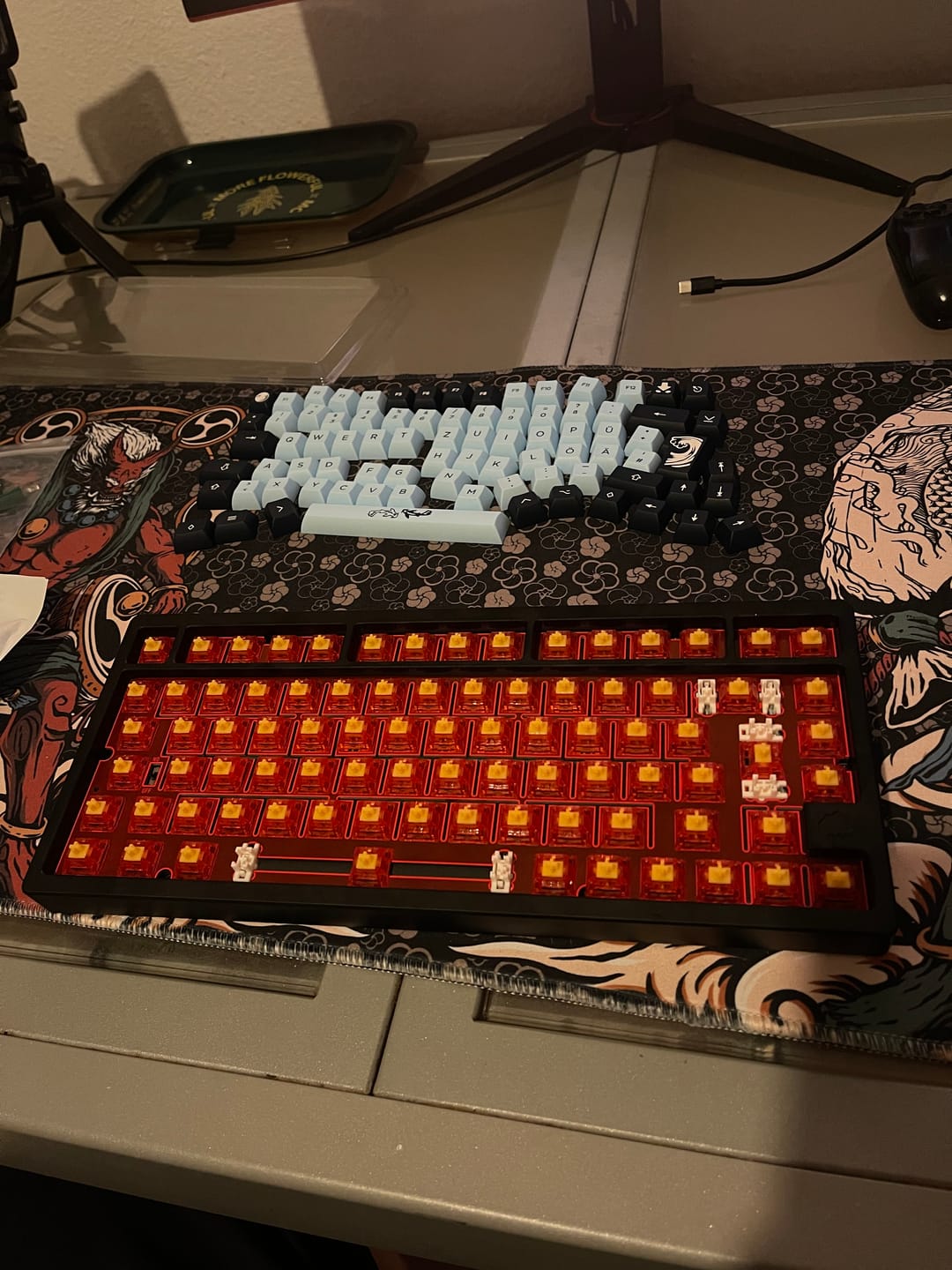 Customer photo review of KEYGEEK Y2 LINEAR SWITCH FACTORY LUBED (10PCS)