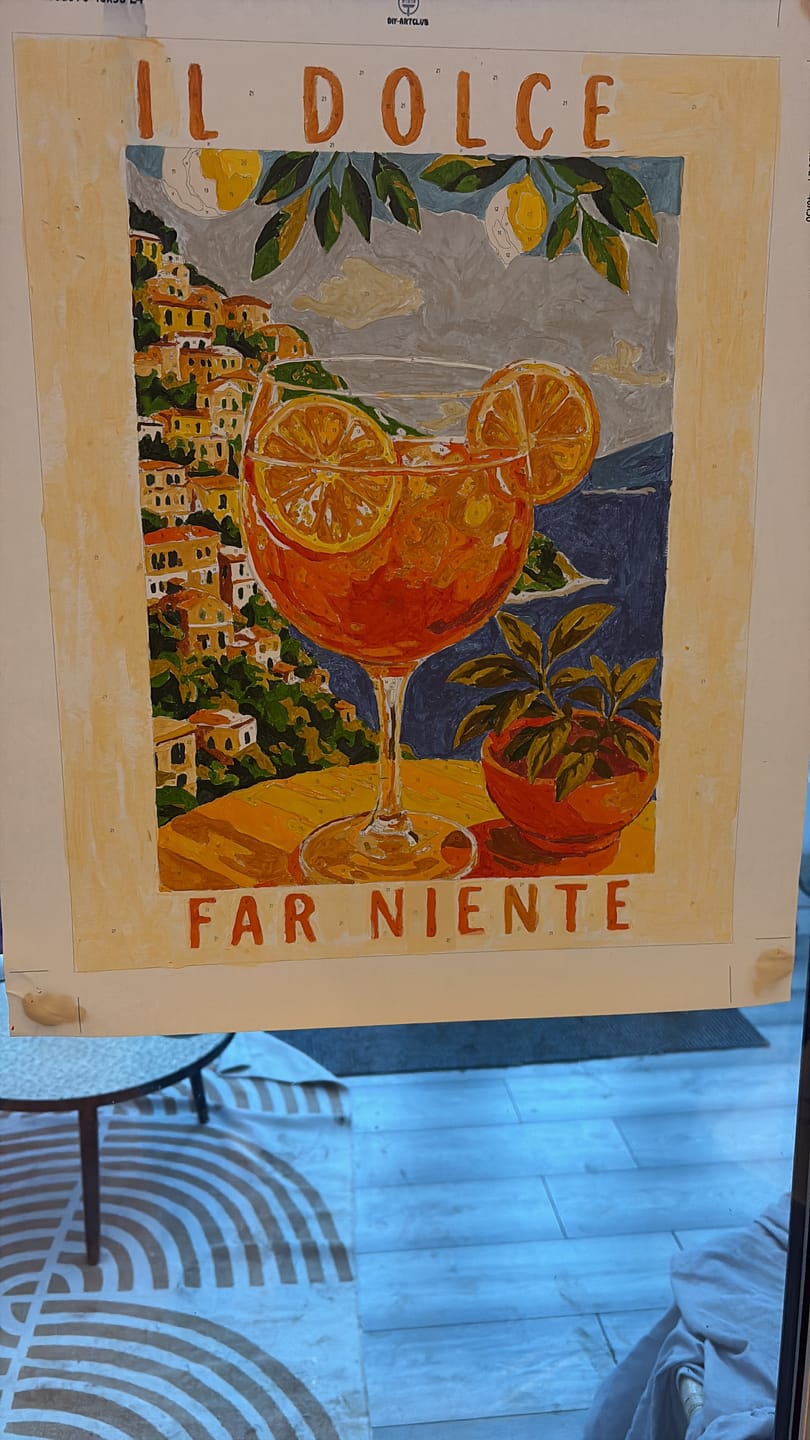 Customer photo review of Aperol in Italy | Paint by Numbers