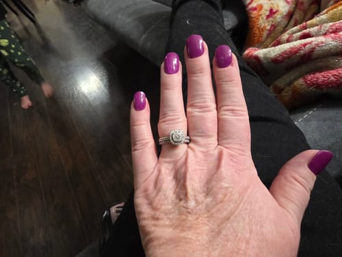 Customer photo review of Dark Purple Cat Eye