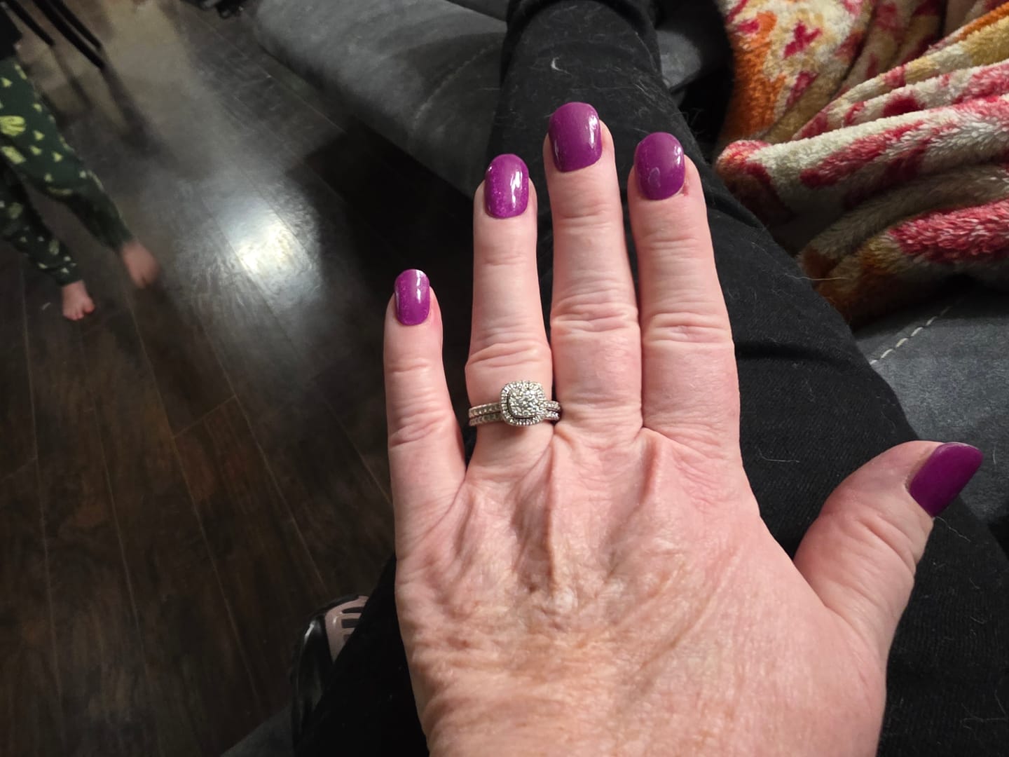 Customer photo review of Dark Purple Cat Eye