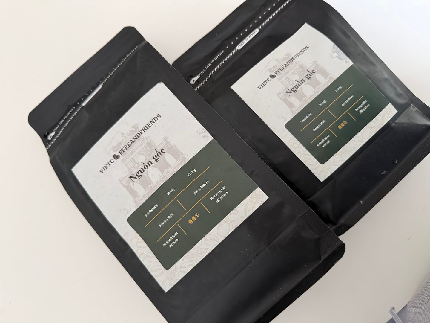 Customer photo review of Vietnam Robusta Kaffee "Nguon Goc"  – Premium Ganze Bohnen