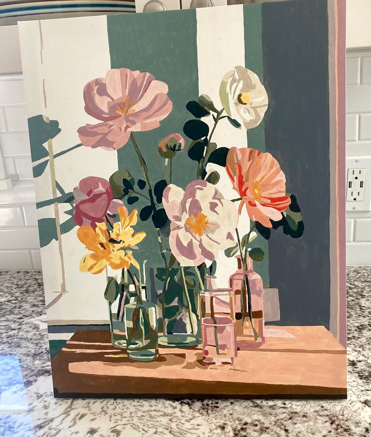 Customer photo review of Beauty in glass | Paint by Number